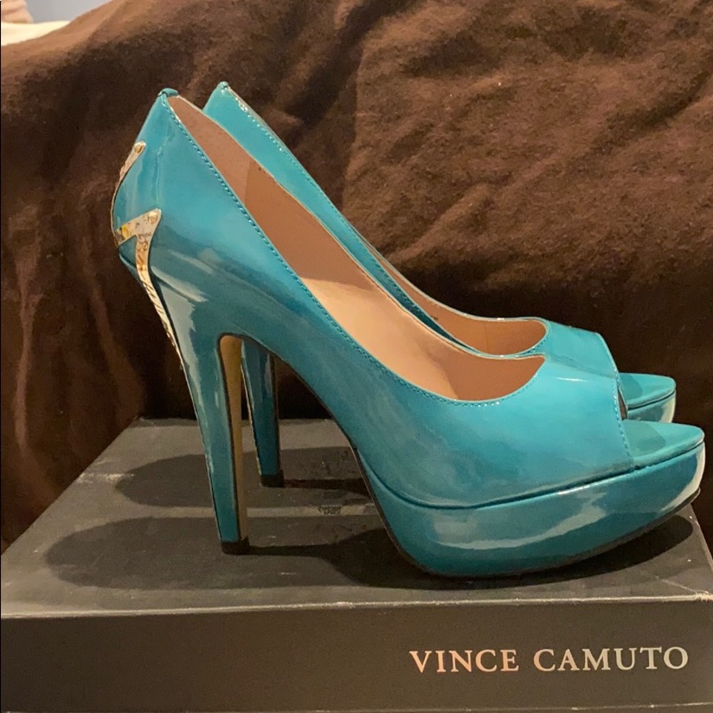 Vince Camuto Peep Toe Platform Pumps